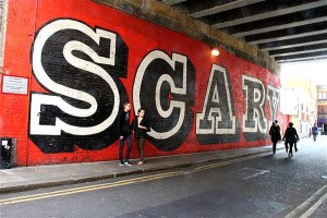 Love London SCARY mural by Barbara Chandler